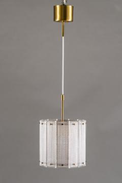  Falkenberg Pair of Swedish Mid Century Modern Pendants in Glass and Brass - 849037