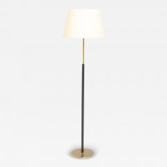  Falkenbergs Belysning Brass and Black Leather Floor Lamp - 4281141