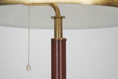 Falkenbergs Belysning Brass and Leather Table lamp by Falkenbergs Belysning Sweden 1960s - 3139243