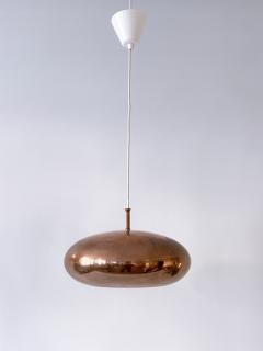  Falkenbergs Belysning Elegant Mid Century Copper Pendant Lamp by Falkenbergs Belysning Sweden 1960s - 4440808