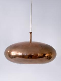  Falkenbergs Belysning Elegant Mid Century Copper Pendant Lamp by Falkenbergs Belysning Sweden 1960s - 4440810