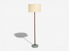  Falkenbergs Belysning Falkenbergs Belysning Floor Lamp Leather Glass Sweden 1960s - 4490186
