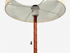  Falkenbergs Belysning Falkenbergs Belysning Floor Lamp Leather Glass Sweden 1960s - 4490189