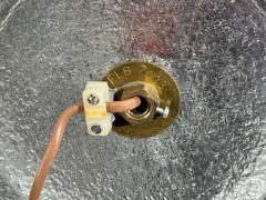  Falkenbergs Belysning Falkenbergs Belysning Floor Lamp Leather Glass Sweden 1960s - 4490194