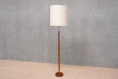  Falkenbergs Belysning Falkenbergs Belysning Floor Lamp in Oak Brass Boucl Sweden 1960s - 4504413