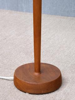  Falkenbergs Belysning Falkenbergs Belysning Floor Lamp in Oak Brass Boucl Sweden 1960s - 4504416