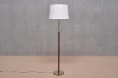  Falkenbergs Belysning Falkenbergs Belysning Floor Lamp in Oak and Brass Sweden 1960s - 3881428