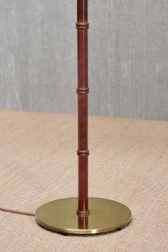  Falkenbergs Belysning Falkenbergs Belysning Floor Lamp in Oak and Brass Sweden 1960s - 3881431