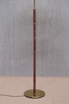  Falkenbergs Belysning Falkenbergs Belysning Floor Lamp in Oak and Brass Sweden 1960s - 3881434