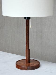  Falkenbergs Belysning Falkenbergs Belysning Rosewood Table Lamp Model 6120 Sweden 1950s - 4350834