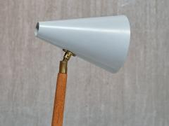  Falkenbergs Belysning Falkenbergs Belysning Table Desk Lamp in Oak Metal and Brass Sweden 1950s - 4312264
