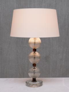  Falkenbergs Belysning Falkenbergs Belysning Table Lamp in Glass Rosewood Sweden 1950s - 4417358