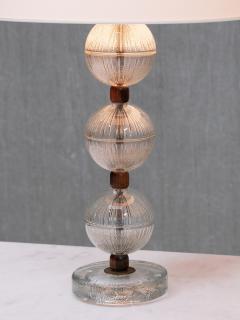 Falkenbergs Belysning Falkenbergs Belysning Table Lamp in Glass Rosewood Sweden 1950s - 4417365