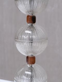  Falkenbergs Belysning Falkenbergs Belysning Table Lamp in Glass Rosewood Sweden 1950s - 4417366