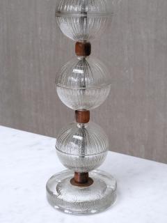  Falkenbergs Belysning Falkenbergs Belysning Table Lamp in Glass Rosewood Sweden 1950s - 4417367