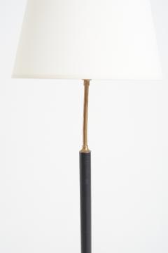  Falkenbergs Belysning Mid Century Black Leather Floor Lamp - 3663486