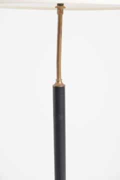  Falkenbergs Belysning Mid Century Black Leather Floor Lamp - 3663487