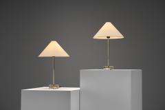  Falkenbergs Belysning Pair of Brass and Glass Table Lamps by Falkenberg Belysning Sweden 1960s - 4580480