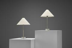  Falkenbergs Belysning Pair of Brass and Glass Table Lamps by Falkenberg Belysning Sweden 1960s - 4580584