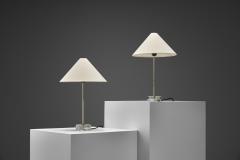  Falkenbergs Belysning Pair of Brass and Glass Table Lamps by Falkenberg Belysning Sweden 1960s - 4580588