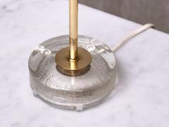  Falkenbergs Belysning Pair of Falkenbergs Belysning Table Lamps in Brass Glass and Rattan 1960s - 4699893