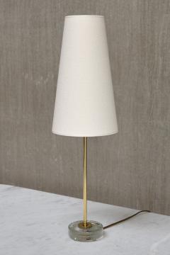  Falkenbergs Belysning Pair of Falkenbergs Belysning Table Lamps in Brass and Glass Sweden 1960s - 3888958