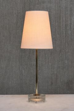  Falkenbergs Belysning Pair of Falkenbergs Belysning Table Lamps in Brass and Glass Sweden 1960s - 4154976