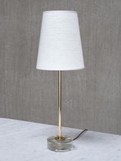  Falkenbergs Belysning Pair of Falkenbergs Belysning Table Lamps in Brass and Glass Sweden 1960s - 4356162