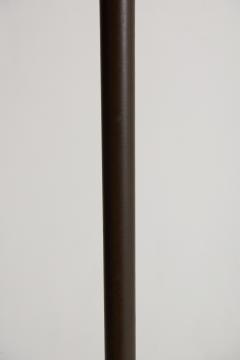  Falkenbergs Belysning Pair of Faux Brown Leather and Brass Floor Lamps by Falkenbergs Belysning - 2409702