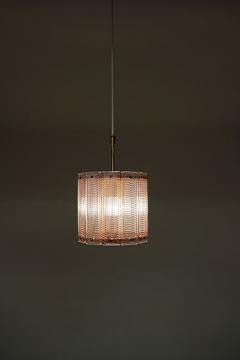  Falkenbergs Belysning Pair of Glass and Brass Pendants by Falkenbergs Belysning Sweden 1960s - 4586091