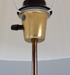  Falkenbergs Belysning Scandinavian Midcentury Floor Lamp in Brass and Leather by Falkenbergs Sweden - 1851533