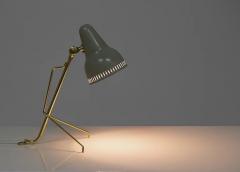  Falkenbergs Belysning Scandinavian Midcentury Table Lamp in Brass and Metal by Falkenbergs - 2200422