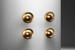  Falkenbergs Belysning Set of Four Peter Celsing Wall Sconces for Falkenbergs Belysning Sweden 1960s - 4563170