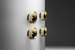  Falkenbergs Belysning Set of Four Peter Celsing Wall Sconces for Falkenbergs Belysning Sweden 1960s - 4563223