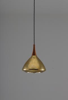  Falkenbergs Belysning Swedish Pendant in Rosewood and Perforated Brass by Falkenberg - 803038