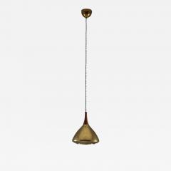  Falkenbergs Belysning Swedish Pendant in Rosewood and Perforated Brass by Falkenberg - 805260