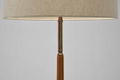  Falkenbergs Belysning Swedish Wood Floor Lamp by Falkenbergs Belysning Sweden Mid 20th Century - 4244452