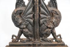  Falkirk Foundry Falkirk an Aesthetic Movement Cast Iron Stick Stand with Mythical Dragons - 4183014