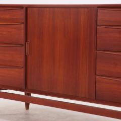  Falster Danish Modern teak credenza dresser by Falster C 1960s  - 3800606