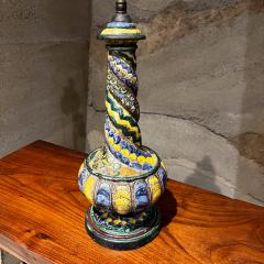 Fantoni 1950s Italian Pottery Table Lamp by artist sculptor Zulimo Aretini - 3311588