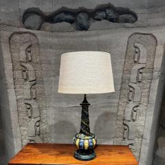  Fantoni 1950s Italian Pottery Table Lamp by artist sculptor Zulimo Aretini - 3311597