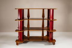  Fantoni Large Display Cabinet in Wood and Lacquer attr to Fantoni Italy 1950s - 4316727