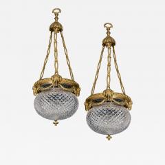  Faraday Sons A PAIR OF EARLY 20TH CENTURY GILT BRONZE BOWL LIGHTS BY FARADAY SON - 4400686