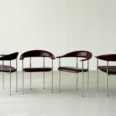  Fasem Gianfranco Gualtierotti and Giancarlo Vegni four chairs no P40 early 1980s - 4587534