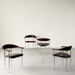  Fasem Gianfranco Gualtierotti and Giancarlo Vegni four chairs no P40 early 1980s - 4587537