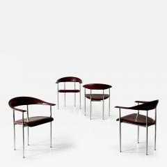  Fasem Gianfranco Gualtierotti and Giancarlo Vegni four chairs no P40 early 1980s - 4589056