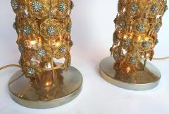  Faustig Pair of Brass Floor Lamps by Faustig Germany 1970s - 520663