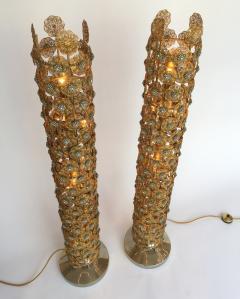  Faustig Pair of Brass Floor Lamps by Faustig Germany 1970s - 520664