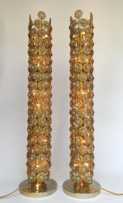  Faustig Pair of Brass Floor Lamps by Faustig Germany 1970s - 520665