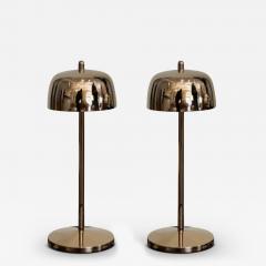  Federico de Majo SET OF 2 THETA PRO LED TABLE LAMP IN POLISHED ROSE GOLD PLATED - 3601369